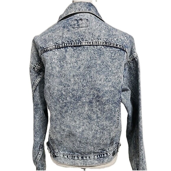 Vintage Levi's 1988-90s Acid Wash Denim Jacket Women’s Size M Made In USA - Picture 6 of 14